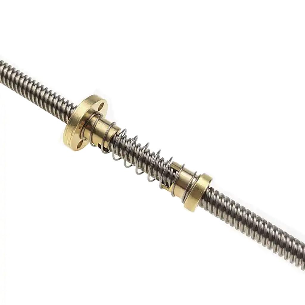 1 kit de vis trapézoïdales T8 et écrous à bride en laiton