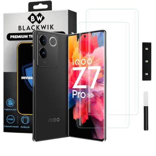 Image of Blackwik UV Curved Tempered Glass for iQOO Z7 Pro | 2-Pack