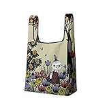 [Varlea] エコバッグ おしゃれ カラビナ付き 折りたたみ キャラクター 大きめ 大容量 アニメ かわいい メンズ 丈夫 エコバック 可愛い おもしろ 洗える 買い物袋 ショルダー トートバッグ 2way ギフト (5)