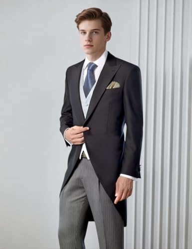 Men's Suit Blazer Long Tailcoat Suits Jacket for Men Slim Fit Mens Tuxedos Suits for Party Dinner Wedding4