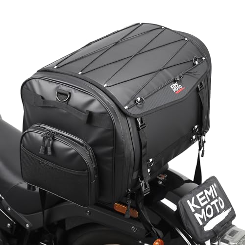 KEMIMOTO �V�[�g�o�b�O PVC�h���f�� �g���@�\���� 60-80L �c�[�����O�o�b�O ���C���J�o�[�t�� �S���ʖh���� �o�C�N ���A�o�b�O �ό`���ɂ��� �ו��Œ�x���g�t�� �㕔�ύډ\ �L�����s���O�V�[�g�o�b�O �o�C�N�p�i �ėp��