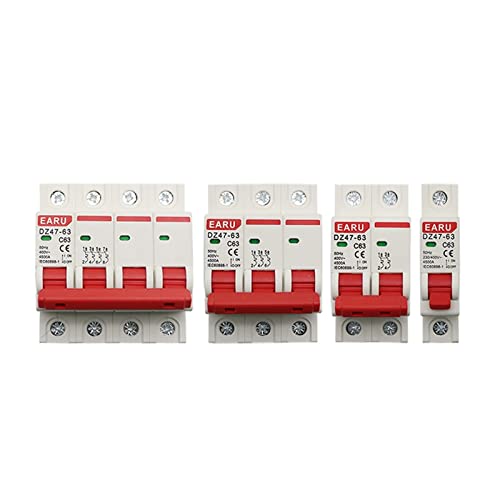 Mini disjoncteur 400V de type C triphasé et monophasé