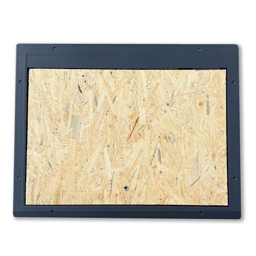 Trampilla de Registro con Tablero OSB Resistente al Agua - 600 x 900 mm - Trampilla Para el Suelo - Transitable de Inmediato - Apta para Instalar Laminado