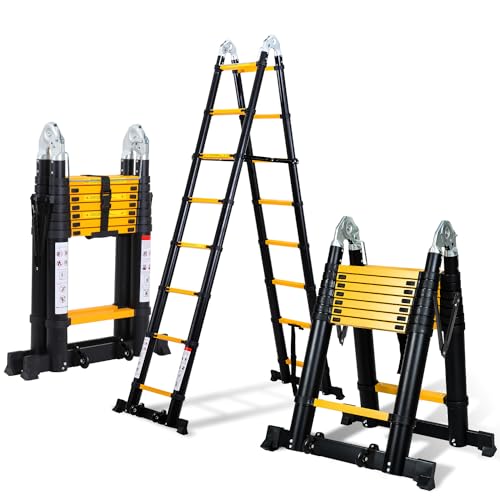 Fiqops Escalera Telescópica 5 m Aluminio