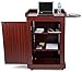 Displays2go Lecterns on Wheels with Locking Cabinet – Mahogany (OLILCTMMSSM)
