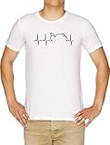 Gute Qualität Motorrad Leben Linie Herren T-Shirt Weiß