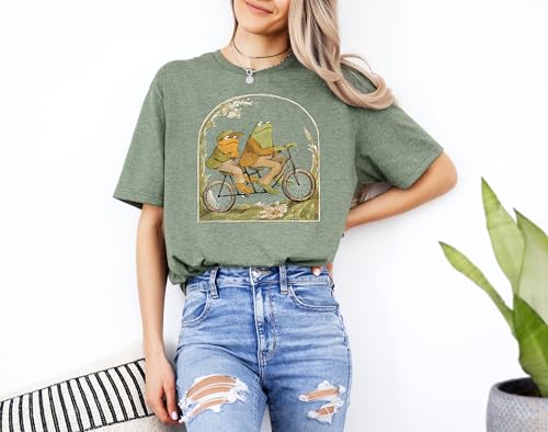 Frog Shirt Toad Cottage Core Tshirt Classic Book Lover T-shirt Gift for Reader Cottagecore Vintage Shirt for Teacher Shirt4