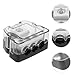 Ciieeo 2pcs Ground Distributor Block for Car Audio Power Distribution Box Easy Installation Automotive Amplifier Accessory
