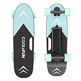 Cool&Fun Electric Skateboard, Brushless Motor Electric Skateboard with Remote, 10MPH Top Speed, 7 Miles Range, 3 Speeds Adjustment, Max Load up to 200 Lbs, Electric Skateboard for Adults