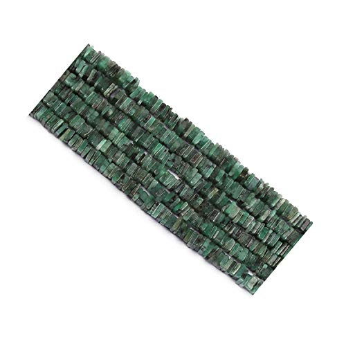 Émeraude Heishi carrées perles fabrication bijoux collier pierres vrac