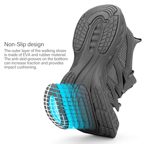 Image of Pujcs Women Shoes Lightweight Tennis Shoes Non Slip Gym Workout Shoes Breathable Mesh Walking Womens Sneakers