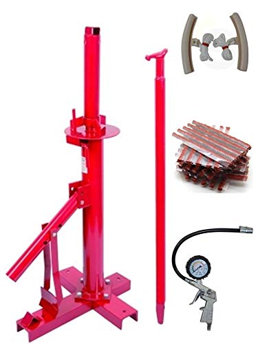 démonte neumático Manual Auto + 60 mechas reparación neumáticos + 1 pistola de inflado + 2 protecciones Llanta