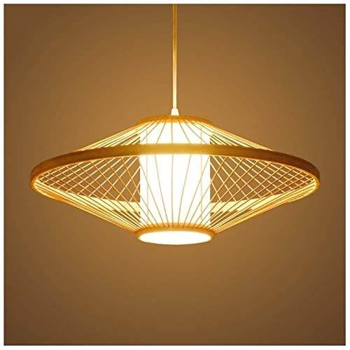 Lustre en bois japonais en rotin naturel pour une ambiance poétique