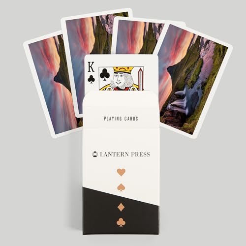 Juego de 52 naipes tamaño póker Lantern Press miniatura 6