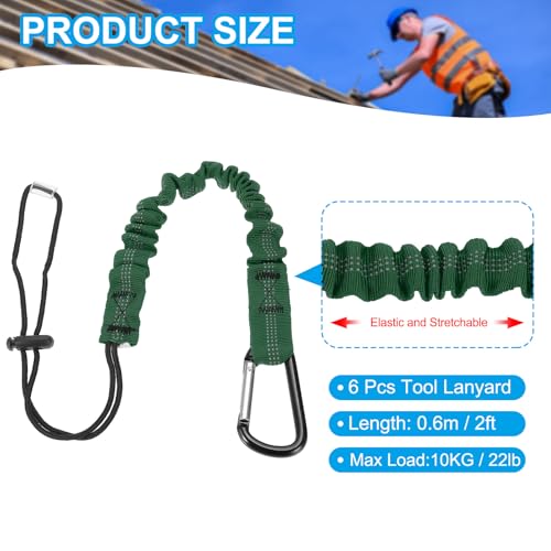 Cordon rétractable antichute avec boucle réglable supportant jusqu'à 10 kg - 2