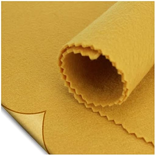 FIELTRO AUTOADHESIVO EN COLORES LISOS POR METROS ANCHO 90cm (MOSTAZA, 1 METRO) | Ya disponible en tu tienda friki favorita! En mundofriki.es!