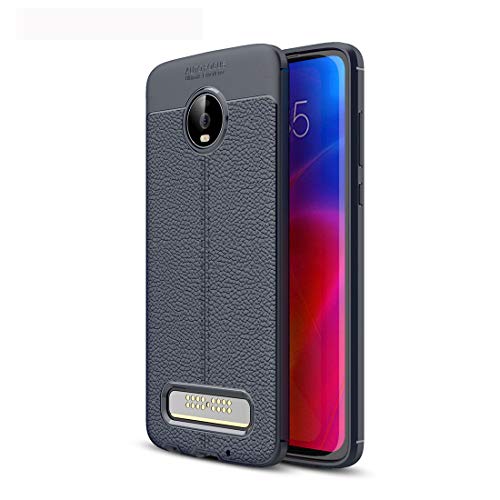Coque de protection Motorola Moto Z4 Play antichoc TPU souple bleu marine