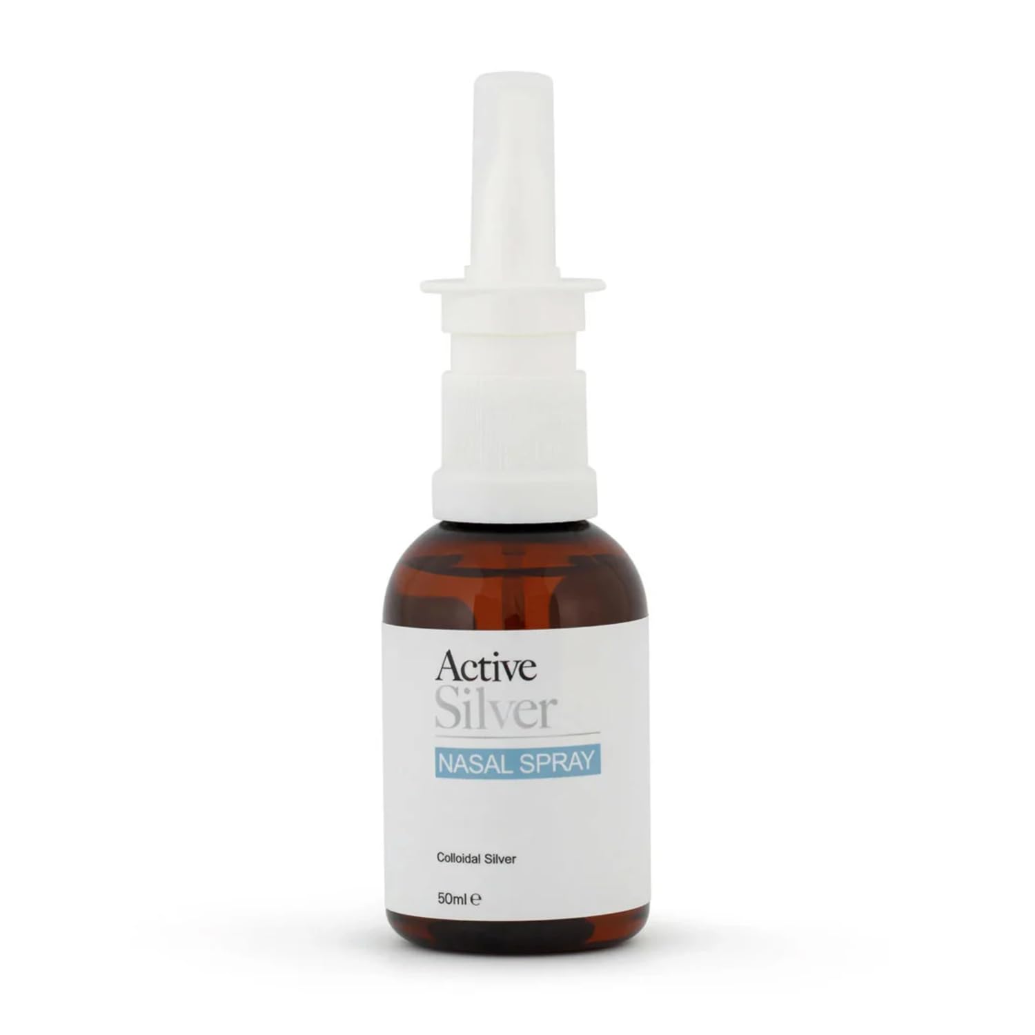 Active Silver - Nose Spray - 10ppm Pure Colloidal Silver - Gentle, Natural Sinus Support - UK Made, Vegan, Cruelty-Free, Lab-Tested, Additive-Free - 50ml