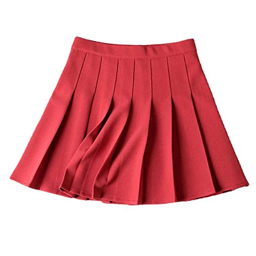 Jupe d'été décontractée trapèze rouge taille M vêtement mode femme