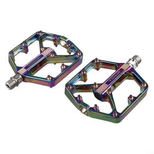 Pedales ligeros de plataforma para bicicleta de montaña de 14 mm con fuerte agarre antideslizante para un mejor control