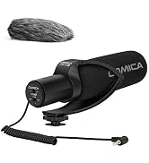 COMICA CVM-V30PRO Professional Super Cardioid Shotgun Microphone with Wind Muff, Camera Microphon...