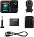 GoPro HERO13 Black Waterproof Action Camera Bundle with 64GB Memory Card and EVA Case, 5.3K60 Video, 27MP Photo for Live Streaming, 1 Year Limited Warranty