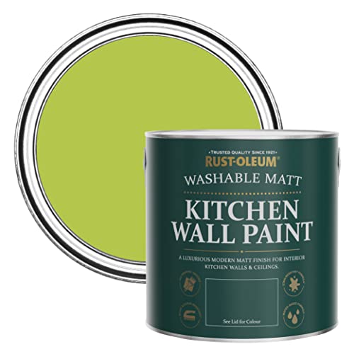Rust-Oleum Green Washable Kitchen Wall Paint in Matt Finish - Key Lime 2.5L