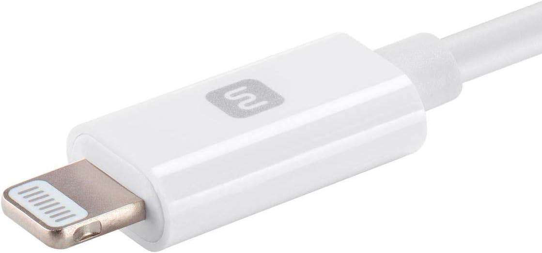Exclusive Monoprice USB C to Lightning Cable - 1.5 Feet - White (MFI Certified) Fast Charging, Compatible with Apple iPhone 13 / Pro/Pro Max/AirPods Pro - Select Series