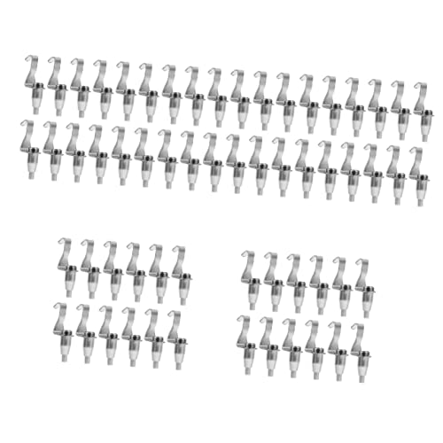 VILLFUL 60 Piezas Gancho De Riel De Imagen Gancho Resistente Ganchos Para Cables De Alambre Palanca De Cambios Ganchos De Exhibición De Arte Panel De Luz Planchar Cartelera