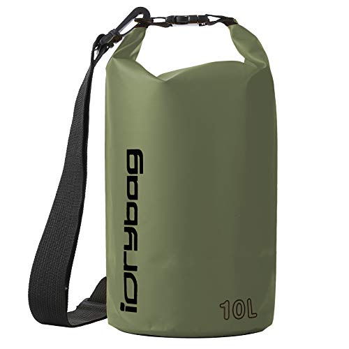 IDRYBAG Trockentaschen für Kajakfahren wasserdicht 2L/5L/10L/15L/20L Kleiner wasserdichter schwimmender Trockensack wasserdichter Trockensack für Paddelboard-Reisen