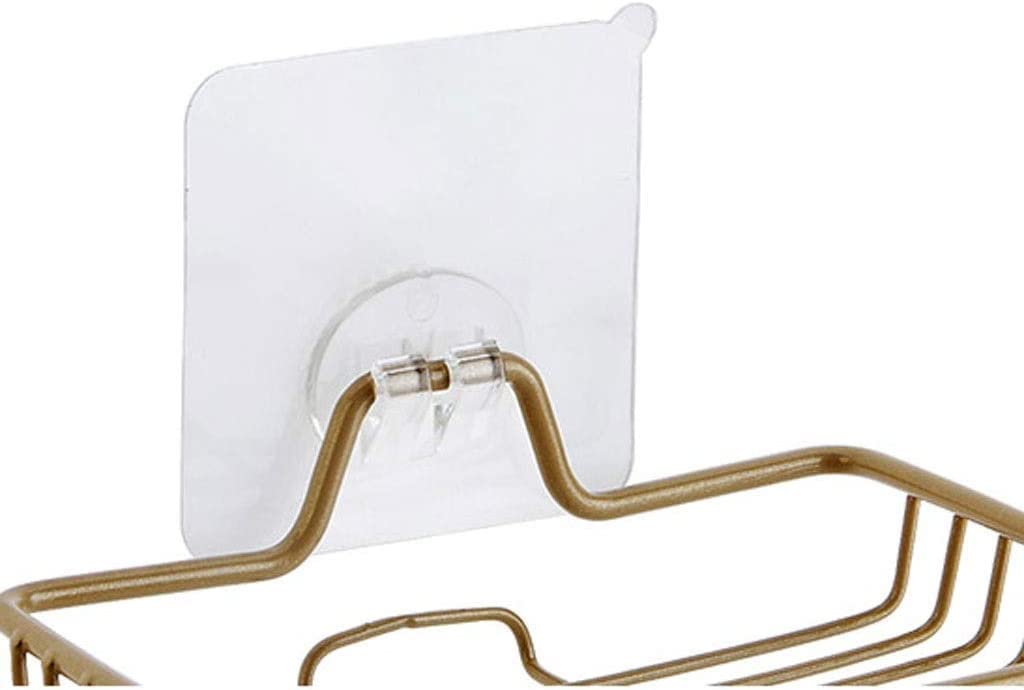 Jabonera de Viaje, jabonera de Metal montada en la Pared con Gancho, jabonera de Drenaje para baño, jabonera autoadhesiva Fuerte, jabonera para baño