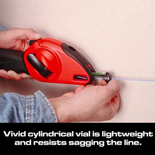 Kapro 214 Ergonomic Sure Grip Layout And Marking Chalk Line With Retractable Line Level, 100' Line By Kapro #TOP4