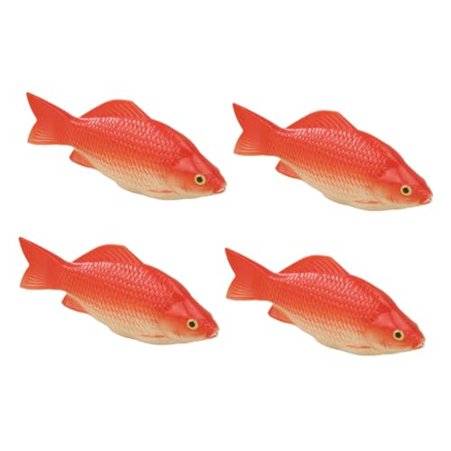 MALUGOGO 4個 ?真泡沫魚 安定耐久フォーム製 リアルな海洋魚モデル 水族館用インテリア 家 オフィス水槽装飾用