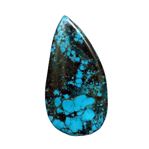 Cabochon turquoise naturelle poire 41mm de qualité supérieure pour bague et pendentif