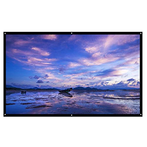 Pantalla de proyector portátil 16:9 de 84 pulgadas para pared