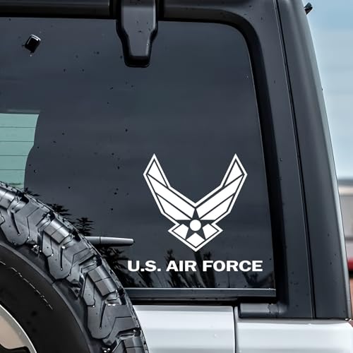 Official U.S. Air Force Logo Sticker - Military Vinyl Decal for Laptop, Car, Water Bottle -...