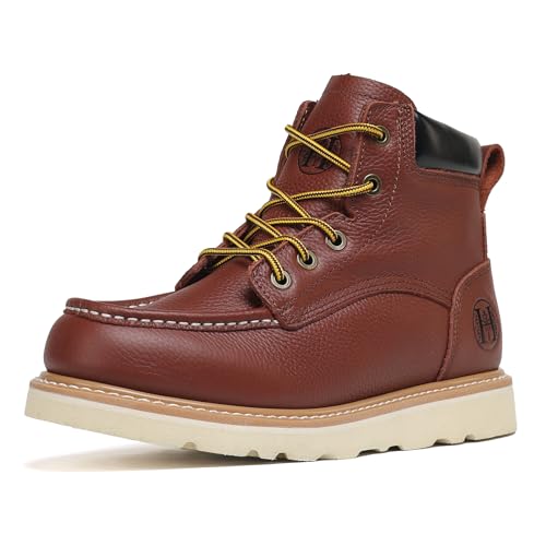 Image of Men's 6 inch Slip Resiatant Soft Toe Water Resistant Moc Toe Work Boots