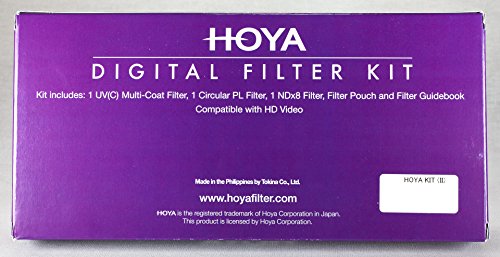 Hoya 52Mm (Hmc Uv/Circular Polarizer / Nd8) 3 Digital Filter Set With Pouch #TOP5