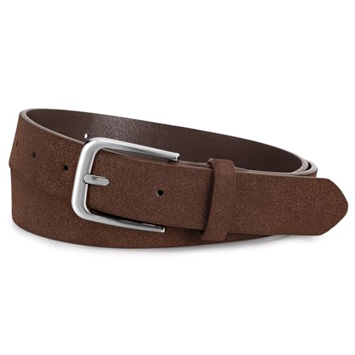 Image of WHIPPY Women Casual Leather Belt for Jeans Pants, Fashion Ladies Waist Dress Belt