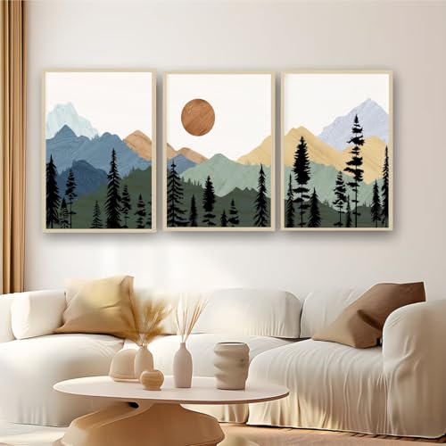 Image of Artsense Modern Landscape Wall Art for Living Room, Bedroom & Office Decor | Premium Artwork Print | Contemporary Nature Inspired Design | Ready to Display Home Decoration