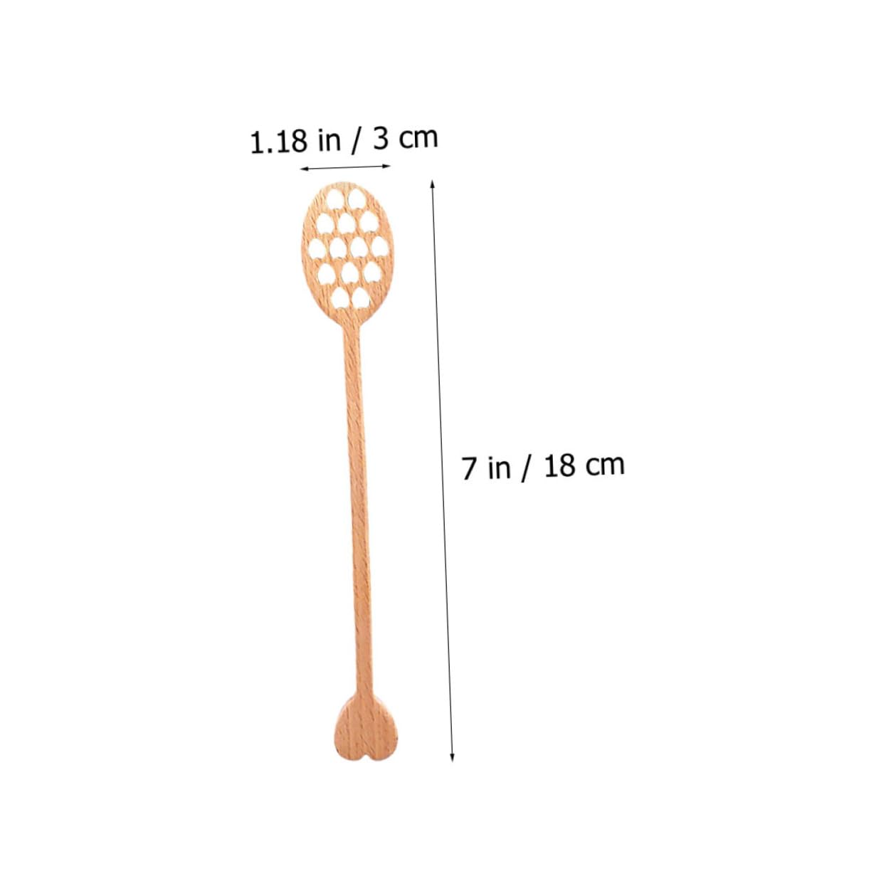 Unomor 5Pcs Mixing Sticks Long Handle Honey Spoons for Drizzling and Stirring Server for Honey Jars and Cooking