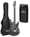Enya XMARI Smart Electric Guitar with Built-in DSP Effects, 4 Presets, USB-C OTG Recording, Headphone Output, Custom Ceramic Pickups & Enya Smart Automatic Guitar Tuner