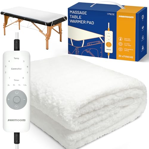 PARMOOM Massage Table Warmer Heating Pad Professional Massage Bed Warmer with 4 Timer, 8 Heat...