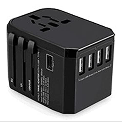 Adattatore di alimentazione universale in tutto il Caricabatterie a 4 porta USB con adattatore da viaggio universale PD Caricabatterie in tutto il mondo per REGNO UNITO UE AU. Prese per tappi elettric