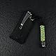 VIPERADE PJ11 Leder EDC Pocket Slip für Rebar Kick/Kratermesser Minimesser Taschenlampe Multitool EDC Lederholster Kleine Leder-Allzweckmesserscheide für Gürtel mit Clip (Schwarz)