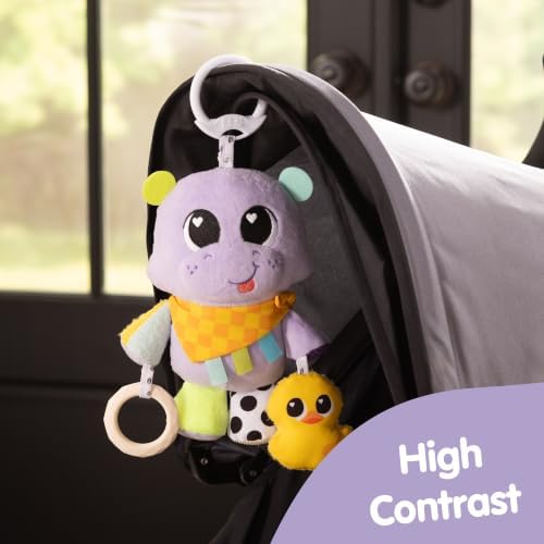 Lamaze Hayley the Hippo Clip & Go Baby Toy — view 2