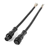 conector 8 pines hembra Diametro exterior del cable: 8 mm / 0.3 "; Longitud total (Conectar): 38 cm / 15"