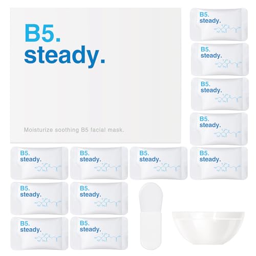 Máscara Facial Hidratante B5, Cuidado De La Masa De Marco De Arcilla Para El Cuidado De La Piel, La Elasticidad Mascarilla Facial, La Fórmula No Irritante Profundamente Hidratante, 12 Piezas, Para Pie