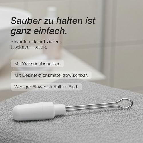 SCHWERTKRONE® Ohrenreiniger 2er Set [OHRLÖFFEL] - Ohrreiniger für Erwachsene - Ear Cleaner - Ohr Reinigung - Ohrenlöffel zum Entfernen von Ohrenschmalz - Ohrschlinge Wiederverwendbar - Ohrenputzer