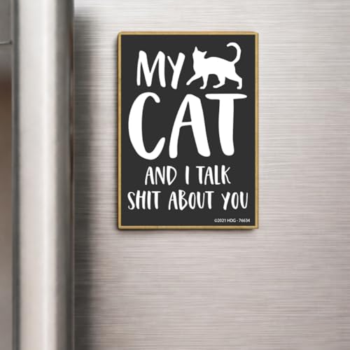 Imán de gato decorativo Honey Dew Gifts rectangular miniatura 4